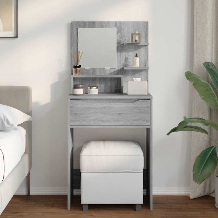 Mese de toaletă pentru dormitor Gri Sonoma 80 x 39,6 x 135 cm - WALTI WALTI