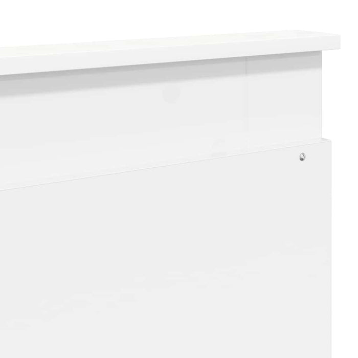 Tăblie cap cu headboard Alb 200 cm Lemn compozit - WALTI WALTI