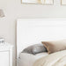 Tăblie cap cu headboard Alb 200 cm Lemn compozit - WALTI WALTI