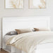 Tăblie cap cu headboard Alb 200 cm Lemn compozit - WALTI WALTI