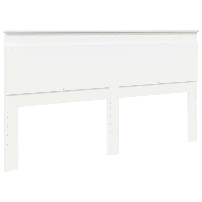Tăblie cap cu headboard Alb 200 cm Lemn compozit - WALTI WALTI