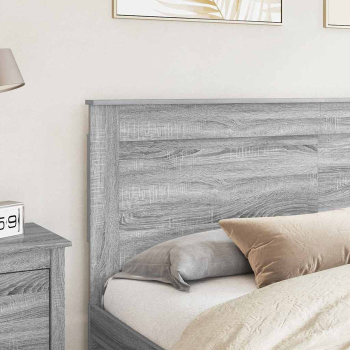Tăblie cap cu headboard Gri Sonoma 200 cm Lemn compozit - WALTI WALTI