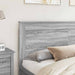 Tăblie cap cu headboard Gri Sonoma 200 cm Lemn compozit - WALTI WALTI