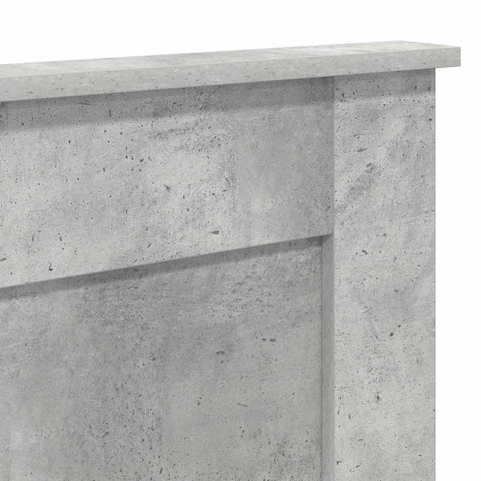 Tăblie cap cu headboard Gri din beton 180 cm Lemn compozit - WALTI WALTI