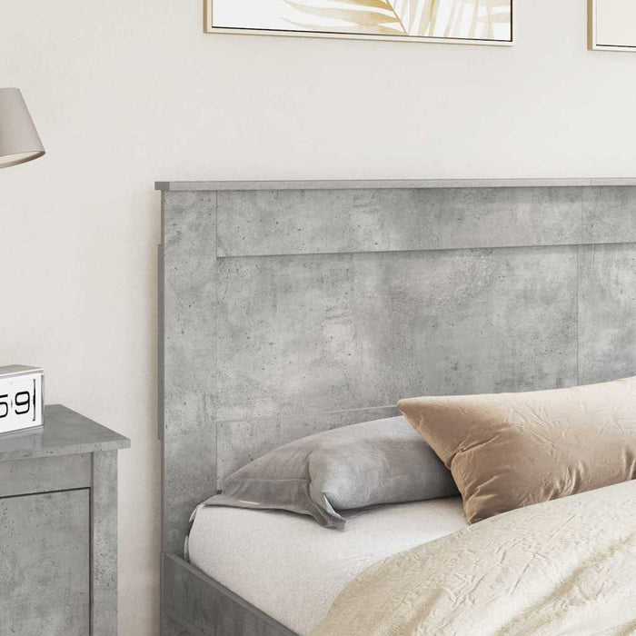 Tăblie cap cu headboard Gri din beton 180 cm Lemn compozit - WALTI WALTI