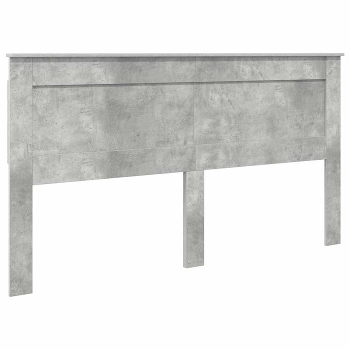 Tăblie cap cu headboard Gri din beton 180 cm Lemn compozit - WALTI WALTI