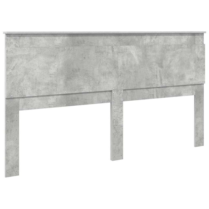 Tăblie cap cu headboard Gri din beton 180 cm Lemn compozit - WALTI WALTI