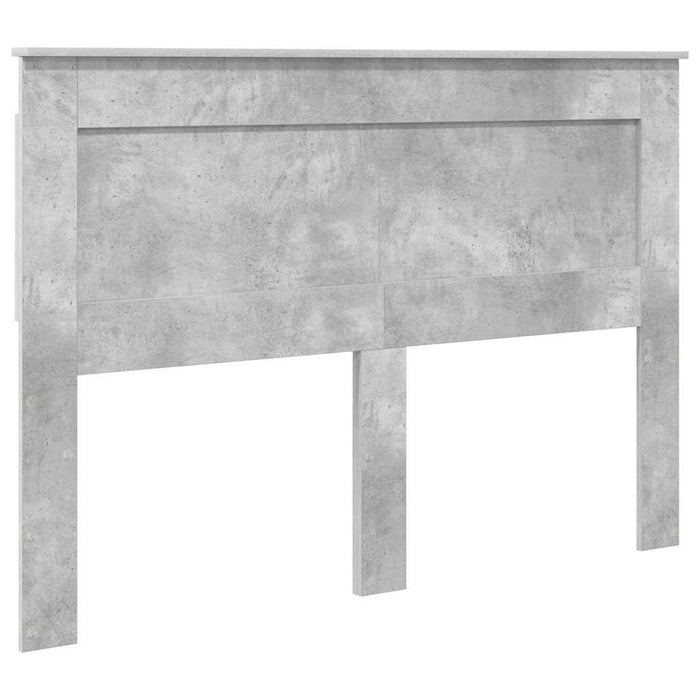 Tăblie cap cu headboard Gri din beton 160 cm Lemn compozit - WALTI WALTI