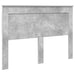 Tăblie cap cu headboard Gri din beton 160 cm Lemn compozit - WALTI WALTI