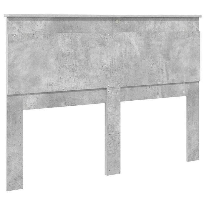 Tăblie cap cu headboard Gri din beton 160 cm Lemn compozit - WALTI WALTI