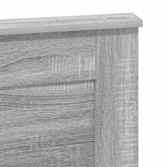Tăblie cap cu headboard Gri Sonoma 160 cm Lemn compozit WALTI