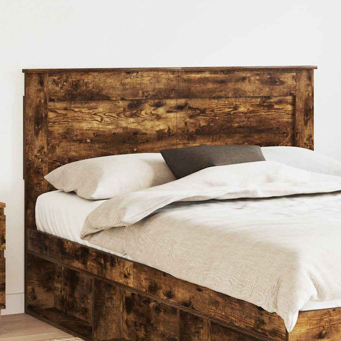 Tăblie cap cu headboard Stejar fumuriu 150 cm Lemn compozit - WALTI WALTI