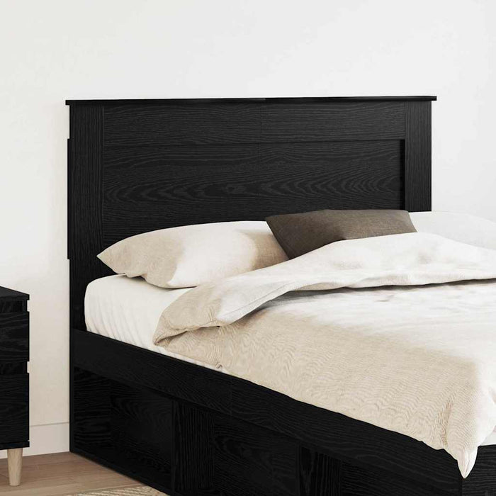 Tăblie cap cu headboard Stejar Negru 135 cm Lemn compozit - WALTI WALTI