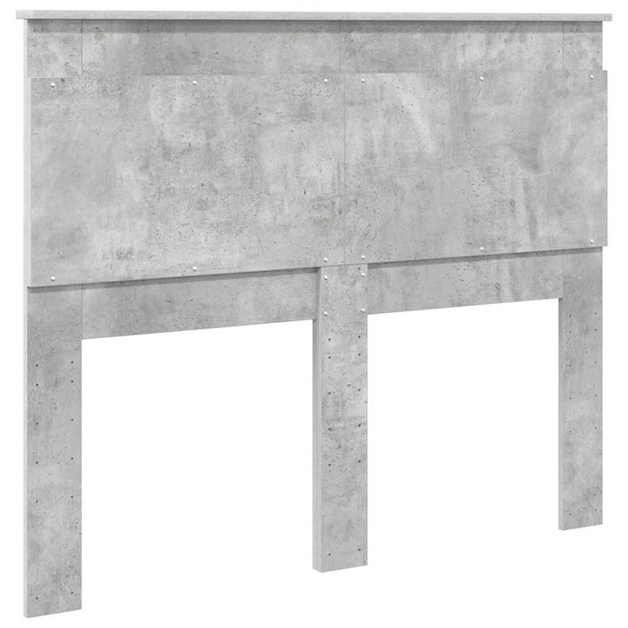 Tăblie cap cu headboard Gri din beton 135 cm Lemn compozit - WALTI WALTI