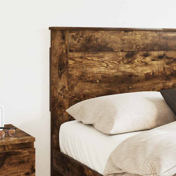 Tăblie cap cu headboard Stejar fumuriu 135 cm Lemn compozit - WALTI WALTI