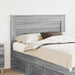 Tăblie cap cu headboard Gri Sonoma 135 cm Lemn compozit - WALTI WALTI