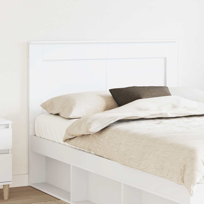 Tăblie cap cu headboard Alb 120 cm Lemn compozit WALTI