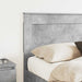 Tăblie cap cu headboard Gri din beton 120 cm Lemn compozit - WALTI WALTI