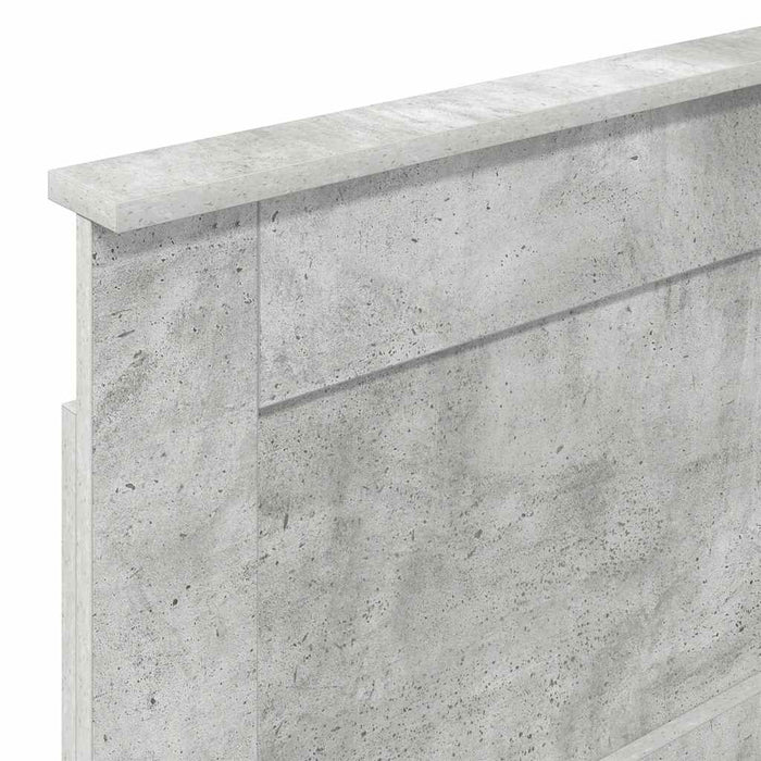Tăblie cap cu headboard Gri din beton 90 cm Lemn compozit - WALTI WALTI