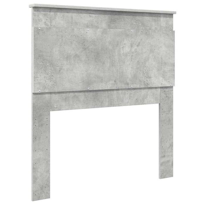 Tăblie cap cu headboard Gri din beton 90 cm Lemn compozit - WALTI WALTI