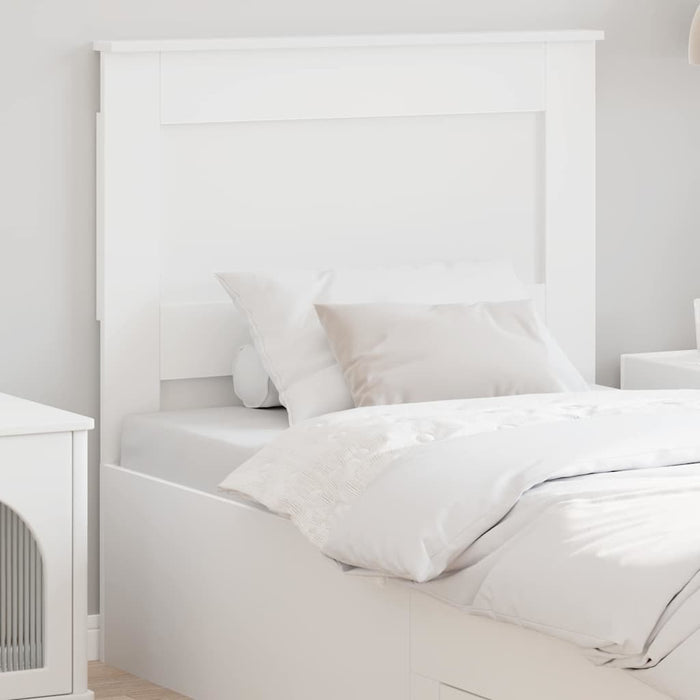 Tăblie cap cu headboard Alb 80 cm Lemn compozit - WALTI WALTI