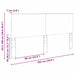 Tăblie cap cu headboard Alb 200 cm Lemn compozit - WALTI WALTI