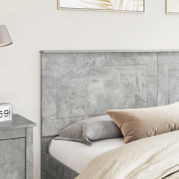 Tăblie cap cu headboard Gri din beton 200 cm Lemn compozit - WALTI WALTI