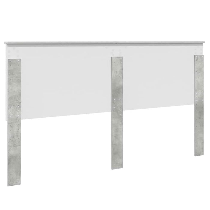 Tăblie cap cu headboard Gri din beton 200 cm Lemn compozit - WALTI WALTI