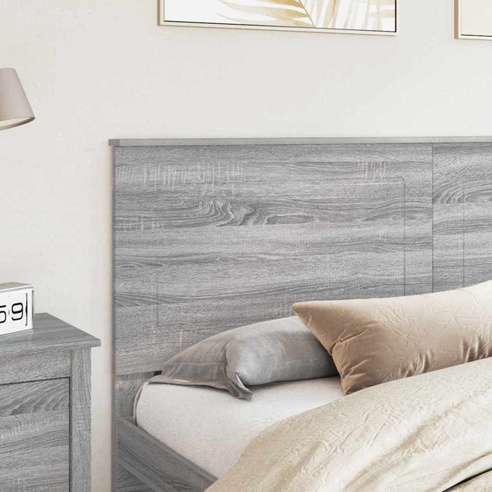 Tăblie cap cu headboard Gri Sonoma 200 cm Lemn compozit - WALTI WALTI
