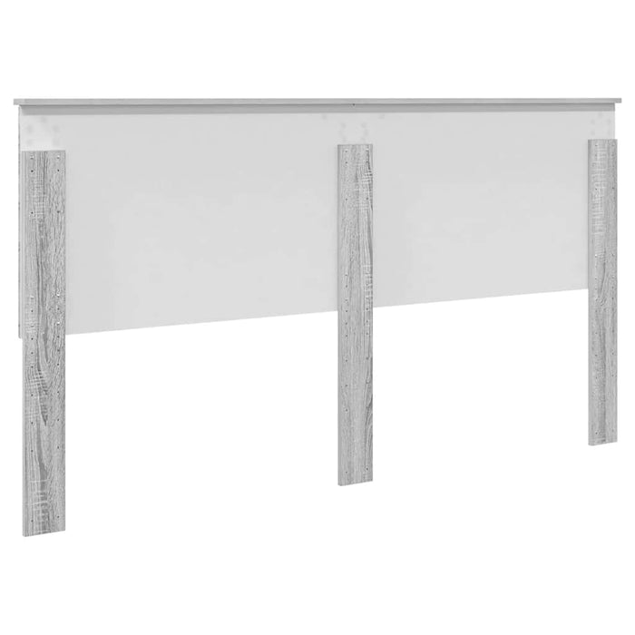 Tăblie cap cu headboard Gri Sonoma 200 cm Lemn compozit - WALTI WALTI