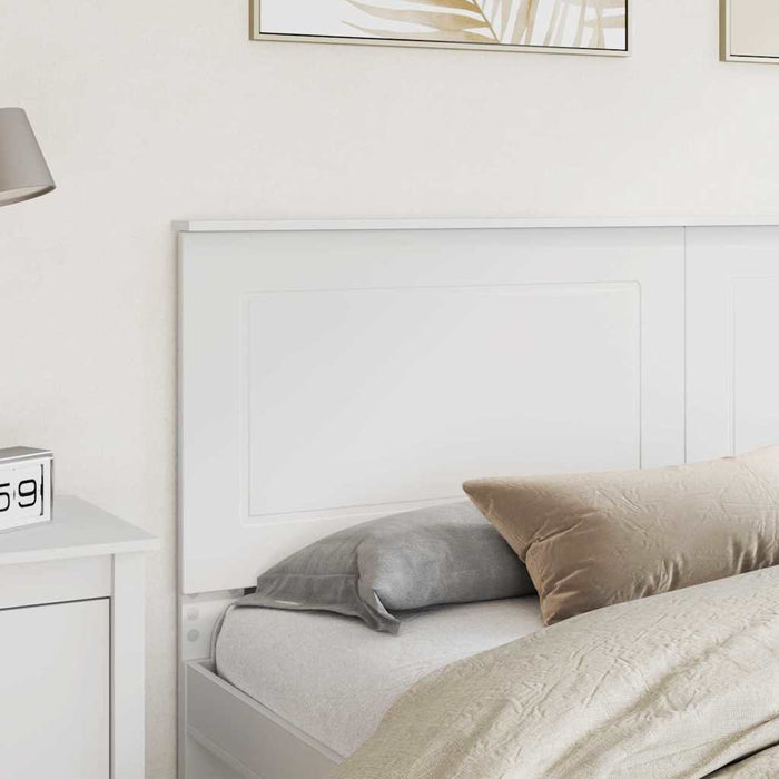 Tăblie cap cu headboard Alb 180 cm Lemn compozit - WALTI WALTI