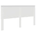 Tăblie cap cu headboard Alb 180 cm Lemn compozit - WALTI WALTI
