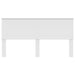 Tăblie cap cu headboard Alb 180 cm Lemn compozit - WALTI WALTI