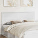 Tăblie cap cu headboard Alb lucios 180 cm Lemn compozit - WALTI WALTI
