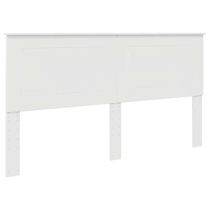 Tăblie cap cu headboard Alb lucios 180 cm Lemn compozit - WALTI WALTI