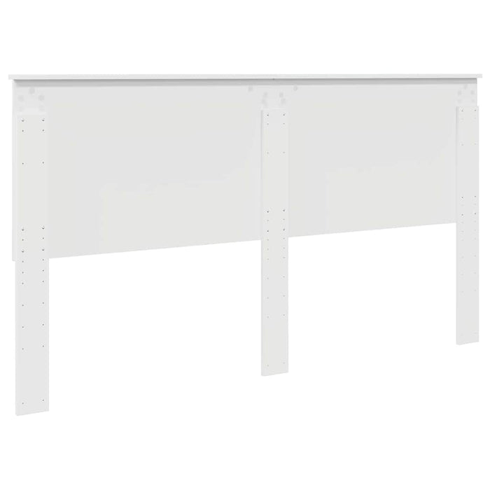 Tăblie cap cu headboard Alb lucios 180 cm Lemn compozit - WALTI WALTI