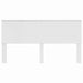 Tăblie cap cu headboard Alb lucios 180 cm Lemn compozit - WALTI WALTI