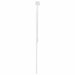 Tăblie cap cu headboard Alb lucios 180 cm Lemn compozit - WALTI WALTI