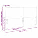 Tăblie cap cu headboard Stejar fumuriu 180 cm Lemn compozit - WALTI WALTI