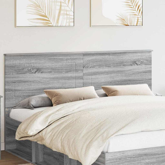 Tăblie cap cu headboard Gri Sonoma 180 cm Lemn compozit - WALTI WALTI