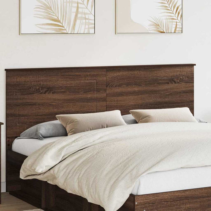 Tăblie cap cu headboard Stejar închis 180 cm Lemn compozit - WALTI WALTI