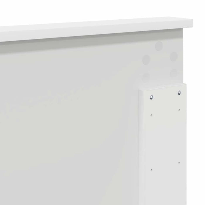 Tăblie cap cu headboard Alb 160 cm Lemn compozit - WALTI WALTI