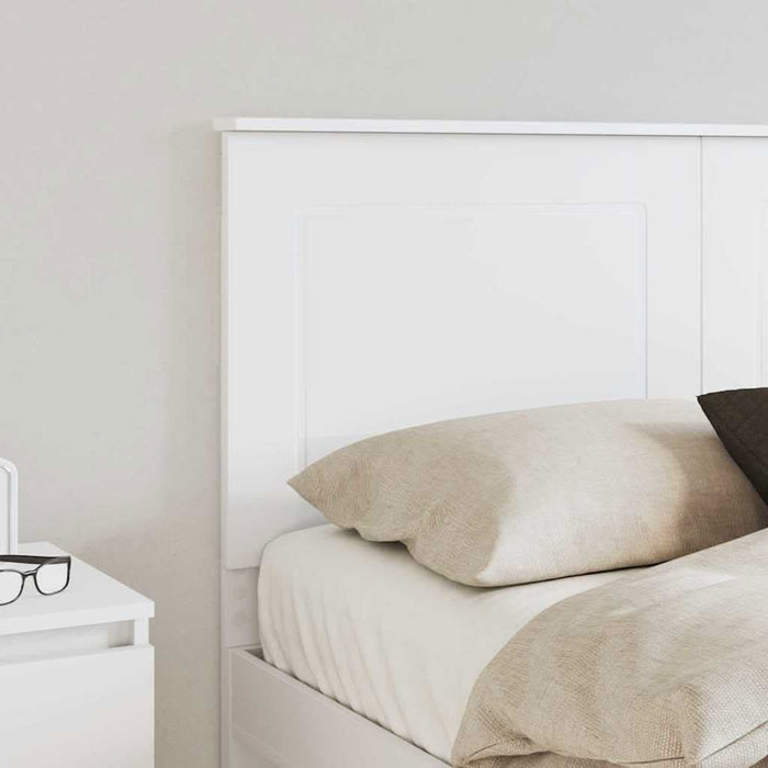 Tăblie cap cu headboard Alb 160 cm Lemn compozit - WALTI WALTI
