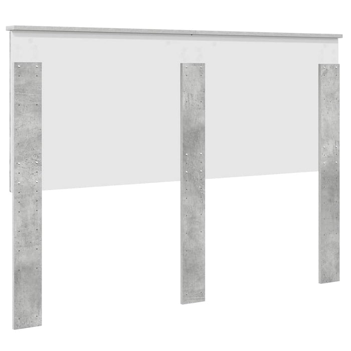 Tăblie cap cu headboard Gri din beton 160 cm Lemn compozit - WALTI WALTI