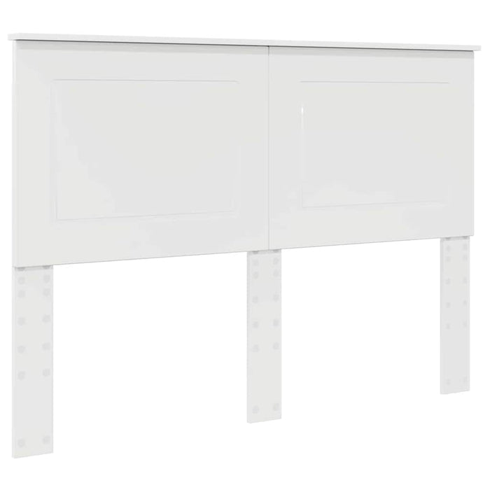 Tăblie cap cu headboard Alb lucios 160 cm Lemn compozit - WALTI WALTI
