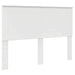 Tăblie cap cu headboard Alb lucios 160 cm Lemn compozit - WALTI WALTI