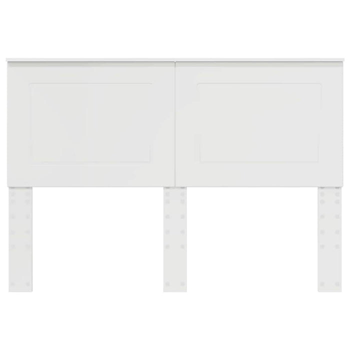 Tăblie cap cu headboard Alb lucios 160 cm Lemn compozit - WALTI WALTI