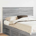 Tăblie cap cu headboard Gri Sonoma 160 cm Lemn compozit - WALTI WALTI