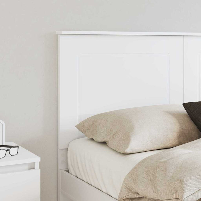 Tăblie cap cu headboard Alb 150 cm Lemn compozit - WALTI WALTI
