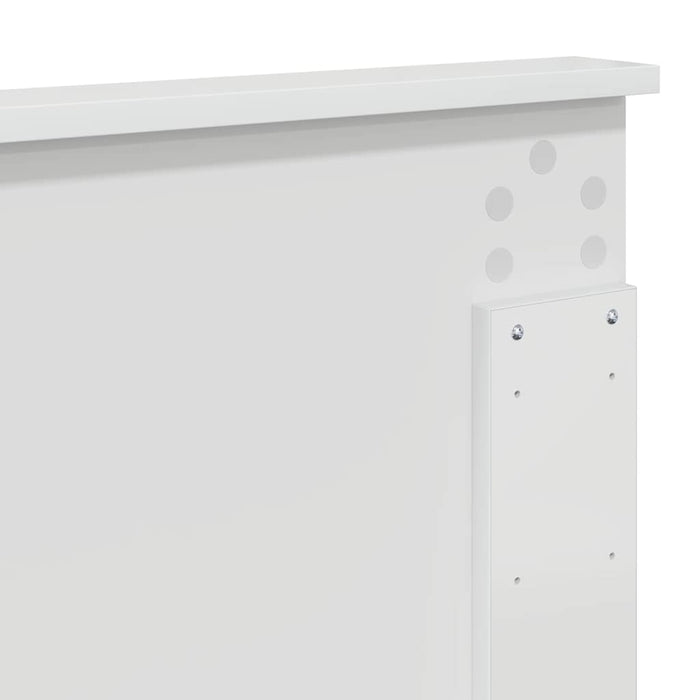 Tăblie cap cu headboard Alb lucios 150 cm Lemn compozit - WALTI WALTI